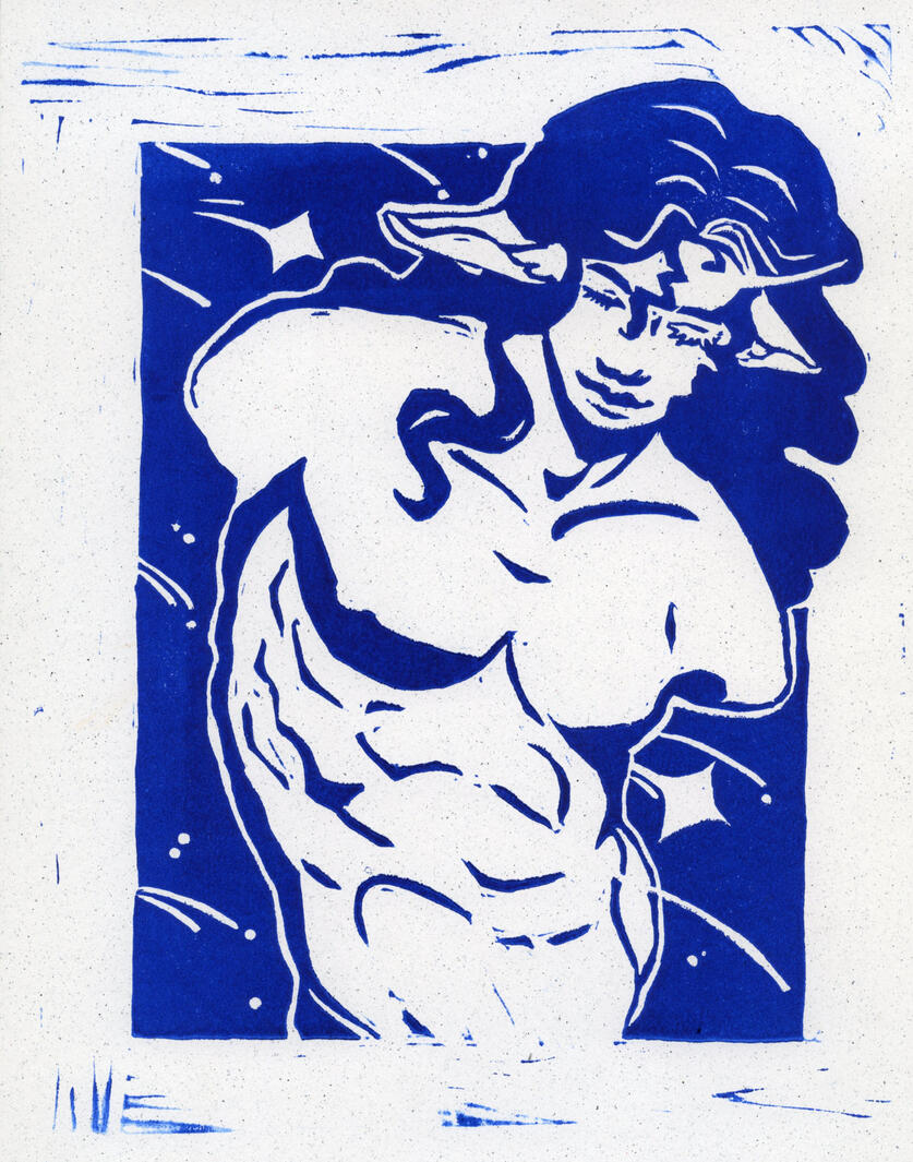 Finnick, Linocut , 2025