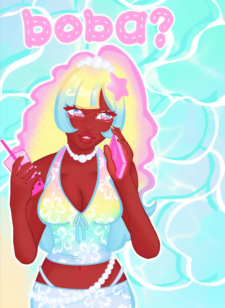 Boba?, Procreate, 2024